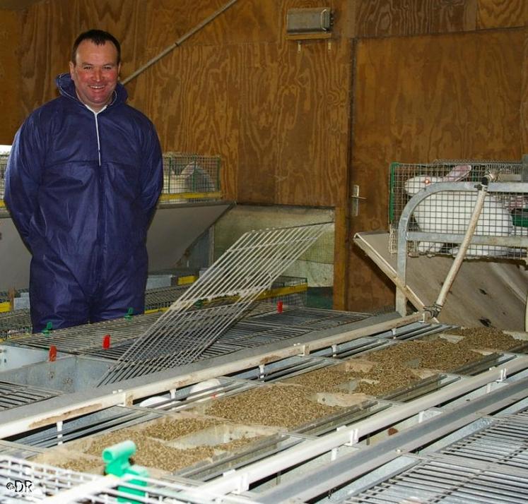 Philippe Poret, agriculteur au Mesnil-Clinchamps, président de Normandie Lapins