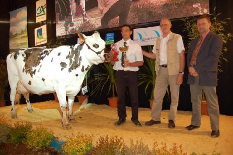 Le prix de meilleure mamelle adulte est allé à Tresse 2686, earl Calan, Côtes d'Armor