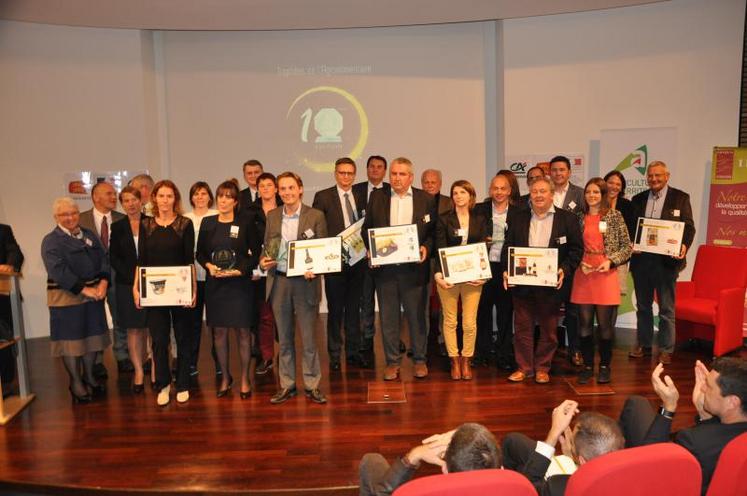 La remise des trophées.