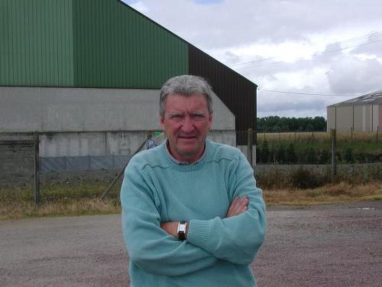 Daniel Leblond devant le site de la Jalousie : "ces installations constituaient un enjeu stratégique pour le développement de la filière céréale dans la région". (Photo d'archives