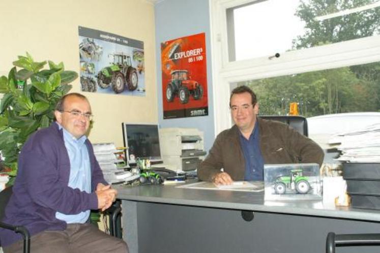 Eric et Denis Morineau : confiants en l’avenir de l’agriculture française et du Grand Ouest en particulier.