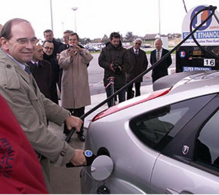 En champagne-Ardenne, en décembre dernier, inauguration des premières pompes “leclerc” de Super Éthanol