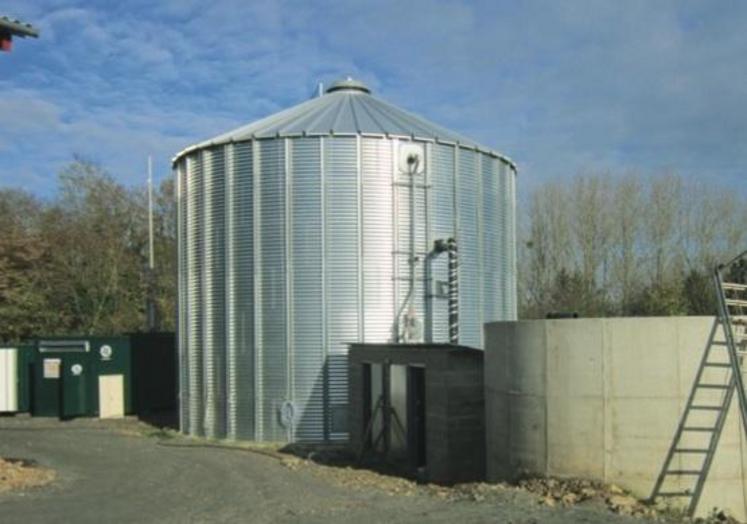 Photo 2 - Digesteur vertical en voie liquide à Gamache en Vexin (Eure).