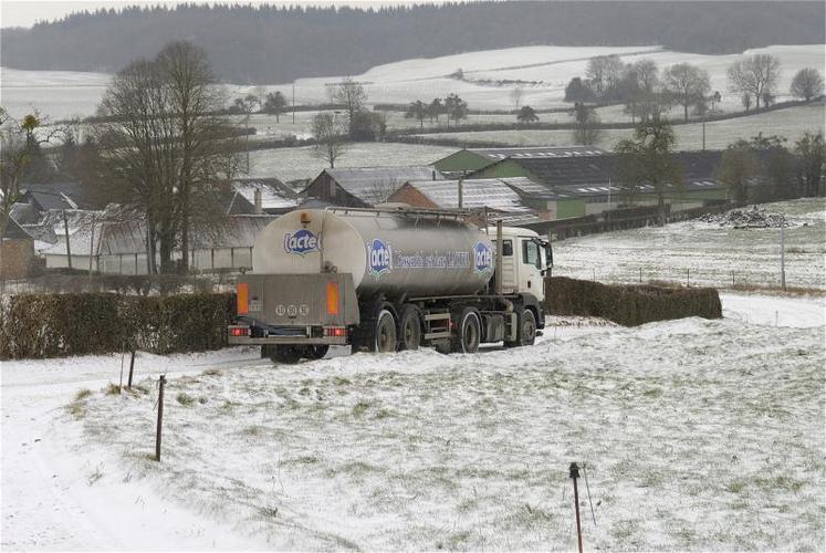 Pour tous les opérateurs laitiers, garantir un accès aux exploitations laitières en cas de neige 
est essentiel. S. Leintenberger