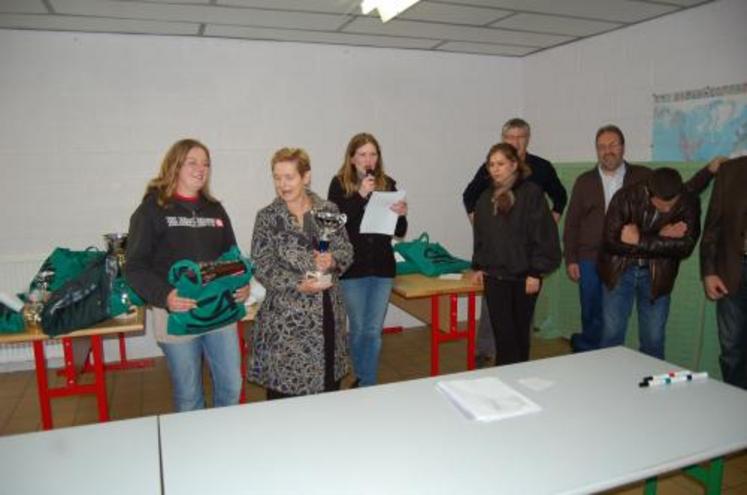 Remise des prix aux lauréats lors de la cérémonie à la MFR de Granville.