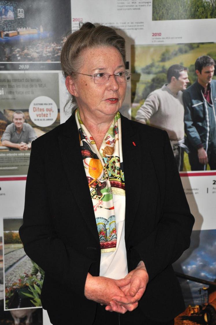 Marie-Claire Quesnel a présenté l’exposition le 7 octobre dernier, au siège de la MSA à Caen. 