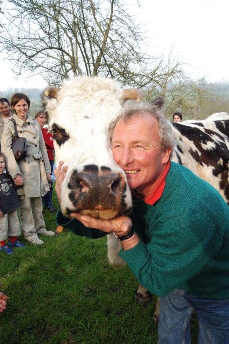 Eric Maertens, agriculteur à Douville-en-Auge. Dimanche dernier, les animaux étaient à l’honneur dans les exploitations.