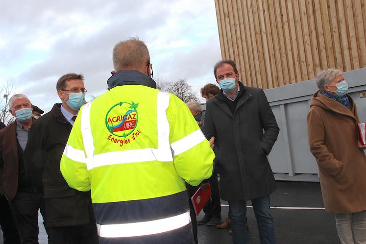 AGRIGAZ VIRE - VISITE PREFET PHILIPPE COURT - JEAN-YVES HEURTIN