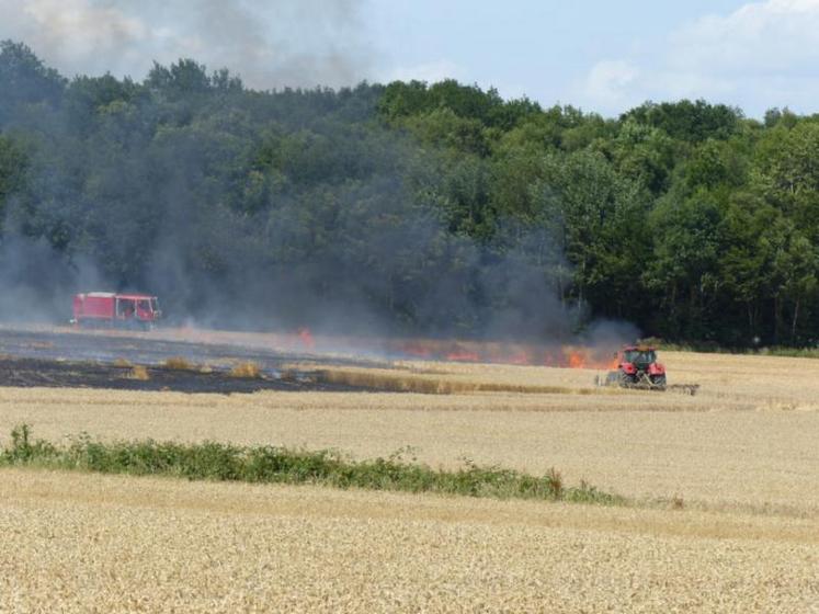 Plusieurs incendies ont touché des parcelles de l’Orne et du Calvados la semaine dernière.