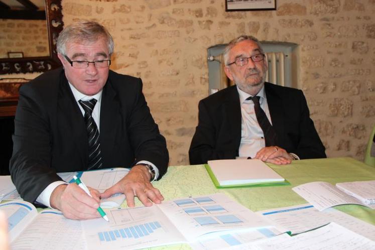 Christophe Levavasseur, président des MLC, et Jean-François Fortin, directeur, “les coopératives devront s’attacher à maîtriser l’évolution des volumes en fonction de leurs marchés”.