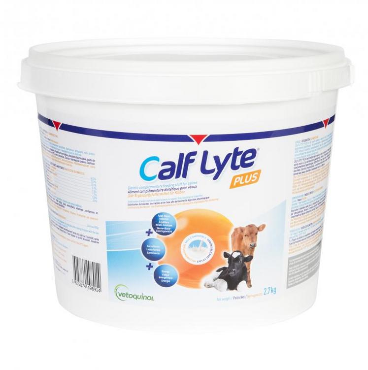 CALF LYTE® PLUS dorénavant disponible en seau de 2,7 kg. Vetoquinol poursuit son accompagnement auprès des vétérinaires et des éleveurs dans la gestion des diarrhées néonatales du veau avec le lancement