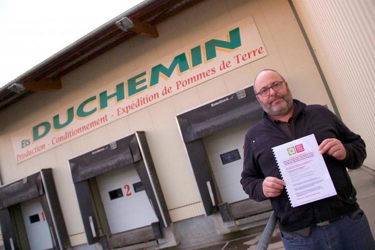 Christian Duchemin, producteur de pommes de terre à Tourville-sur-Odon (14) : «prenez connaissance de cette charte. C’est un outil qu’il faut faire vivre».