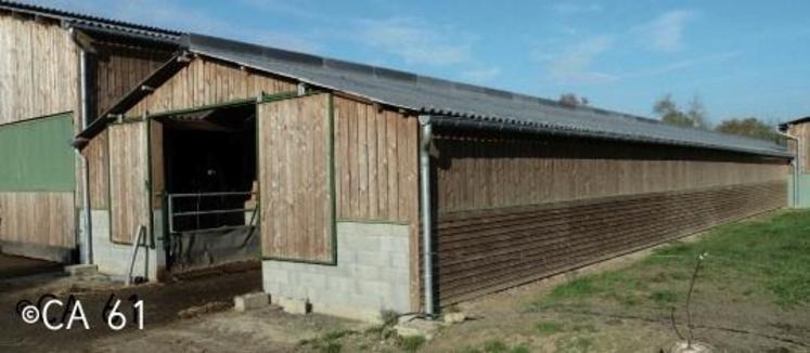 Parois : la bonne hauteur au bon endroit. Ici à l’EARL des Closets 
à Beaulandais (61).