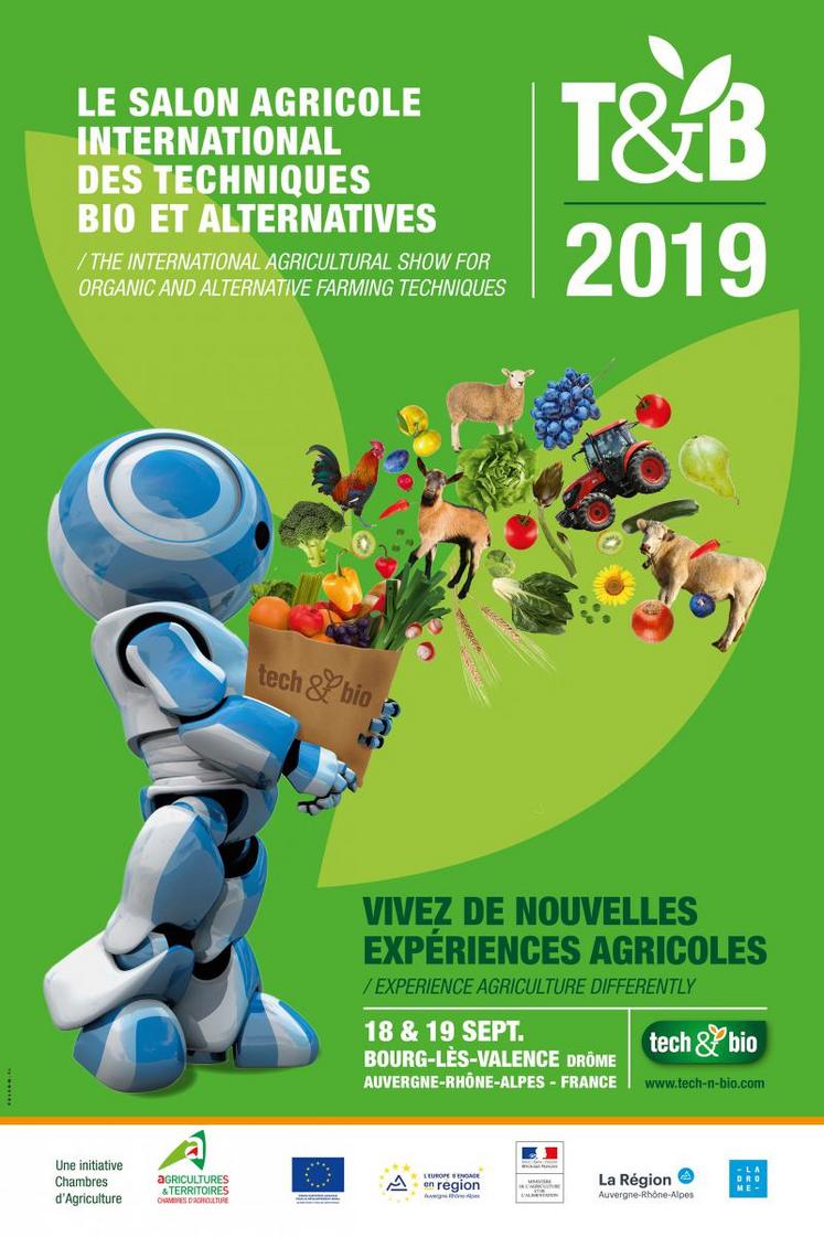 Le prochain salon national Tech & Bio aura lieu à Valence dans la Drôme les 18 et 19 septembre 2019.