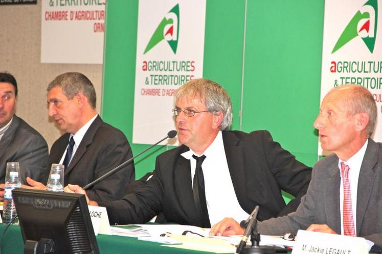 Jean-Louis Belloche, président de la Chambre d'agriculture, le 4 juillet, lors de la session chambre.