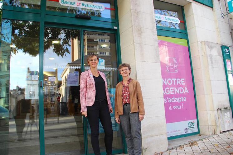 Agnès Vautier-Le Brun (directrice des agences Crédit Agricole Normandie d’Alençon et secrétaire de la caisse locale) et Maryvonne Ligot (présidente de la caisse locale et administratrice de Crédit Agricole Normandie) : « nous n’éprouvons aucune difficulté à être une femme dans le monde bancaire. Il n’y a aucune opposition ».