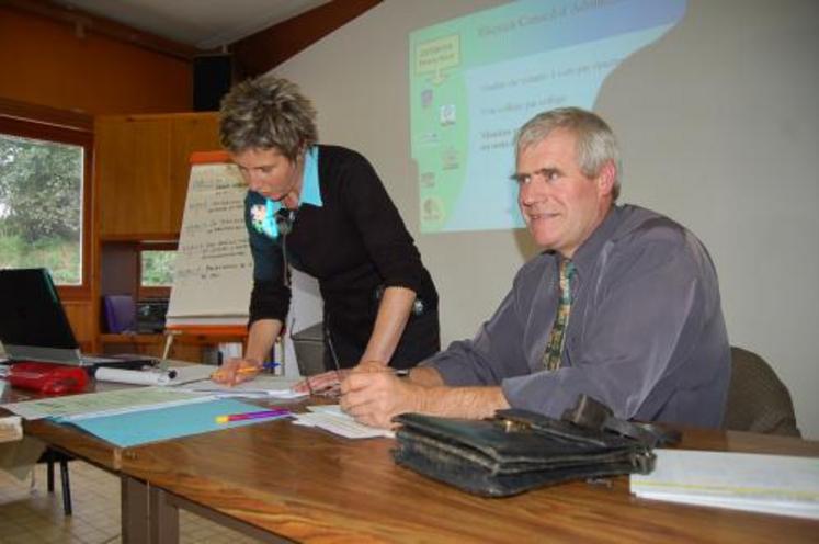 Jean-Yves Desquennes et Marie-Christine Briard, président et responsable de la région Cotentin, chevilles ouvrières du projet.