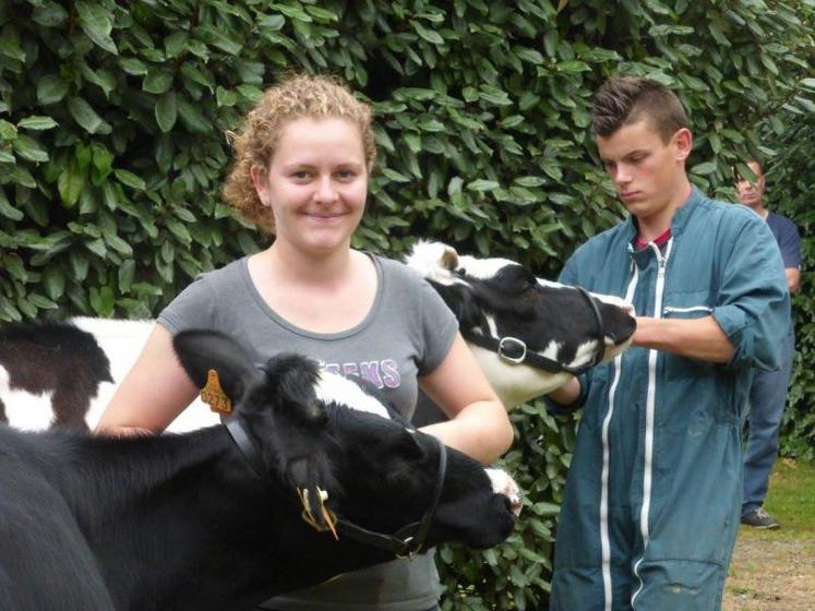 Coralie Feuillet et Louis-Marie Lerouxel en pleine préparation.