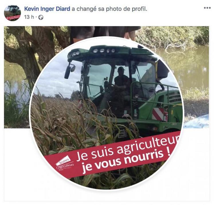 Certains ont modifié leur photo de profil avec le message « je suis agriculteur, je vous nourris ».