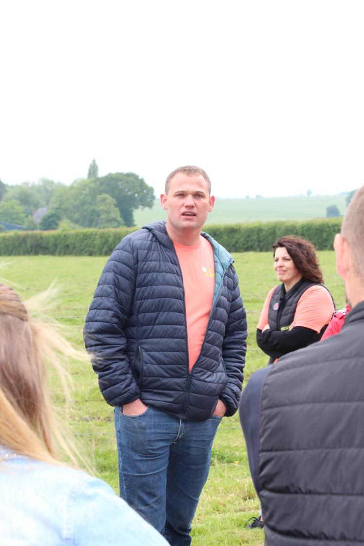 Jeune éleveur, Guillaume Lefoulon, a ouvert les portes de sa ferme au public ce samedi 1er juin.