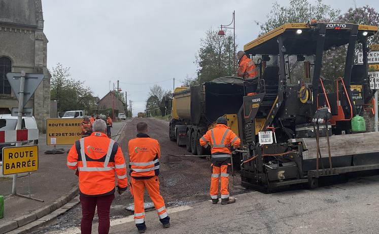 La campagne de reprofilage, commencée au mois d'avril, se poursuit en juillet. 