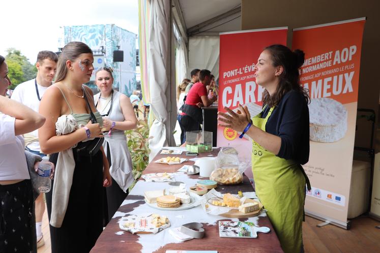 Les fromages AOP de Normandie, fidèles au festival, remballent pour une 14e année à Beauregard.