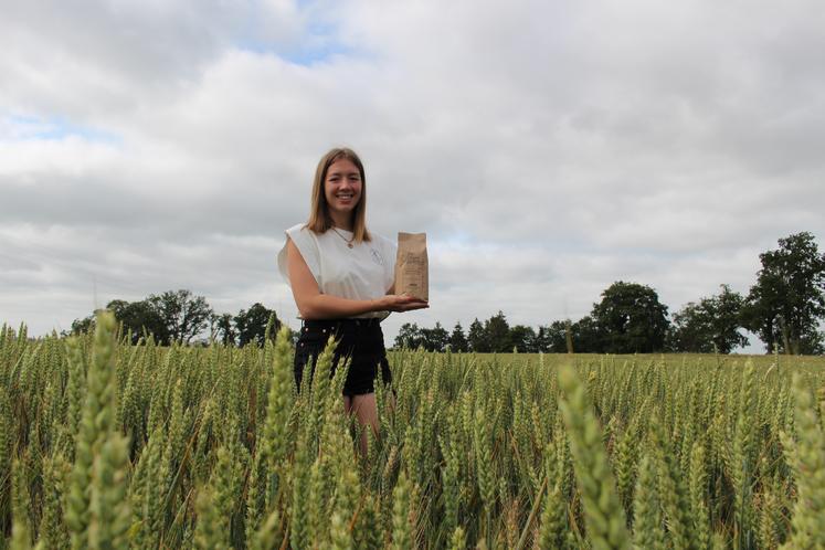 Valentine Amette (présentée miss agricole) céréalière orne meunerie moulin blé farine de valentine 2024