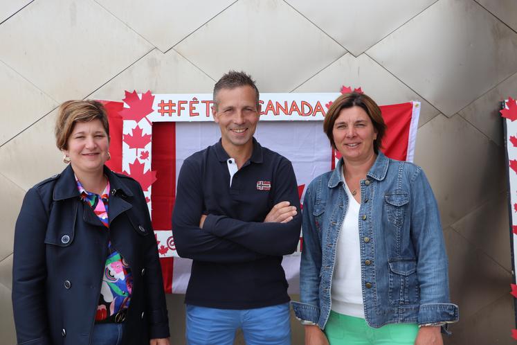 Christine Lerouxel, Vincent Leroy et Delphine Maguet représentaient les éleveurs normands, lesquels auront un espace inédit en septembre.