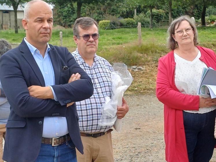 Arnaud Rousseau, Sylvain Delye et Anne-Marie Denis ont écouté le drame vécu par Philippe Denis et sa famille.