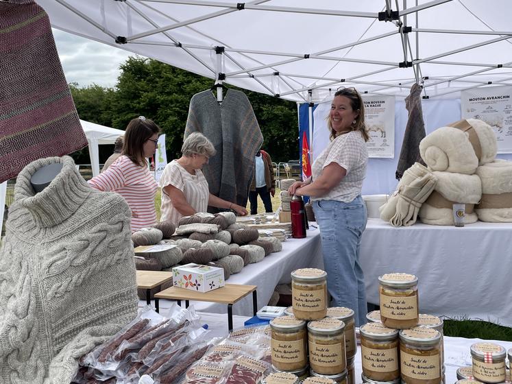 Parmi les races patrimoniales, les moutons Roussins, Cotentins et Avranchins, réunis sous l'organisme de sélection, Oscar, étaient présents.