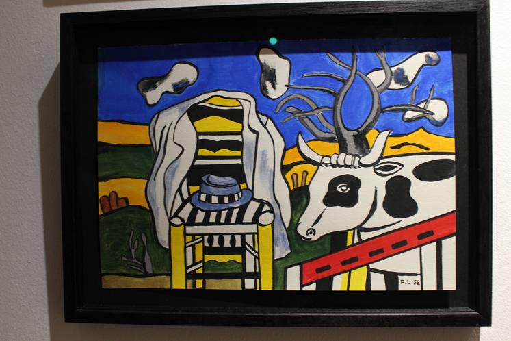 "La vache et la chaise", Fernand Léger, 1952, à voir au musée d'Art et d'Histoire de Lisieux.