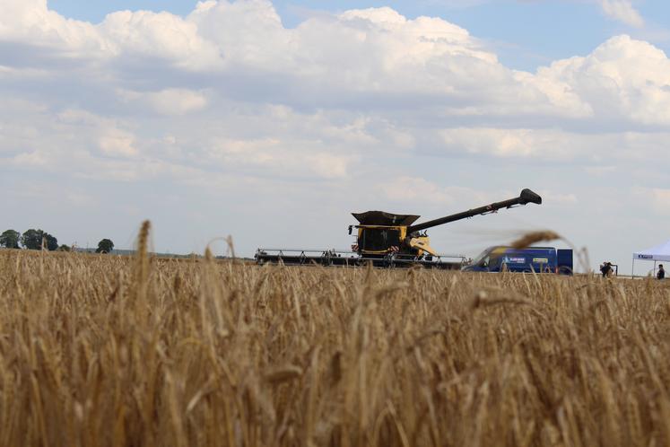 Sur la moissonneuse batteuse CR11, présentée par New Holland, 90 % des pièces sont inédites.