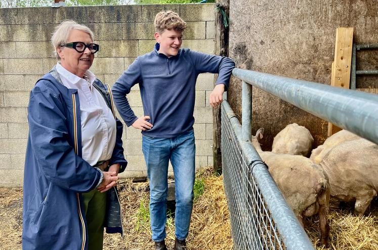 Paul Duguey a reçu la visite de Brigitte Choquet, conseillère régionale de Normandie.