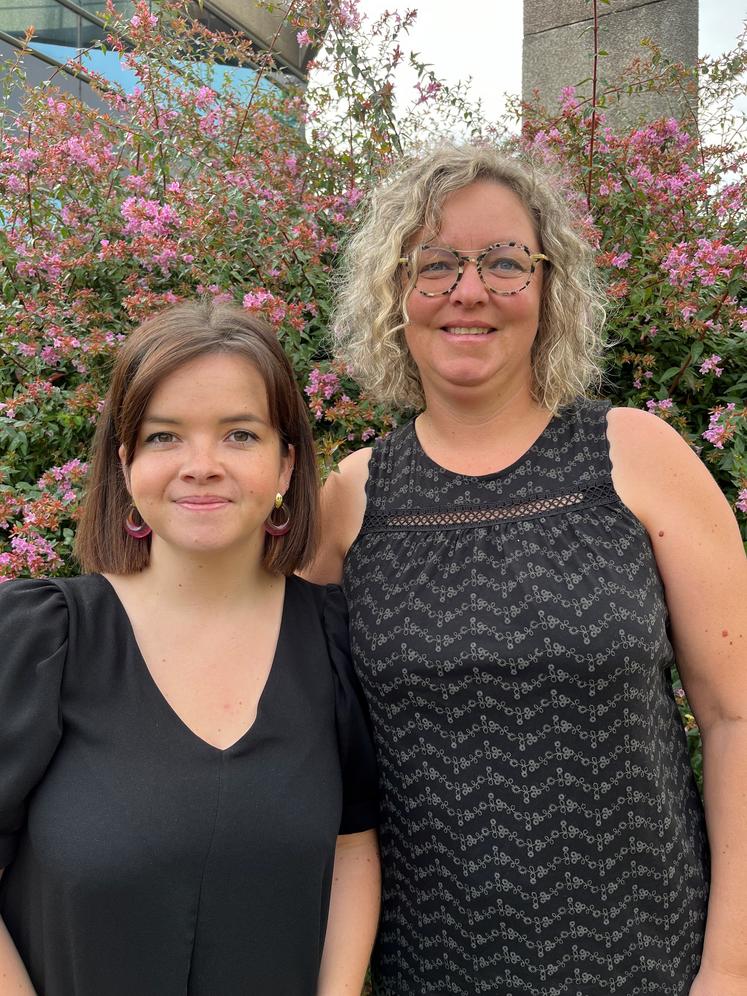 Pauline Lecavelier, conseillère emploi et Nadège Gautier, directrice service emploi à GE Activ emploi et Terres de métiers.