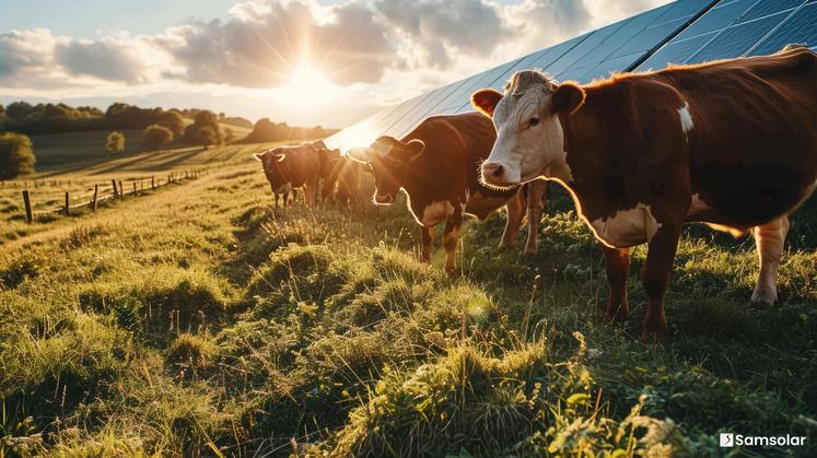 Développer les centrales solaires tout en conciliant une activité agricole dessous est un autre pan de l'activité de l'énergéticien.