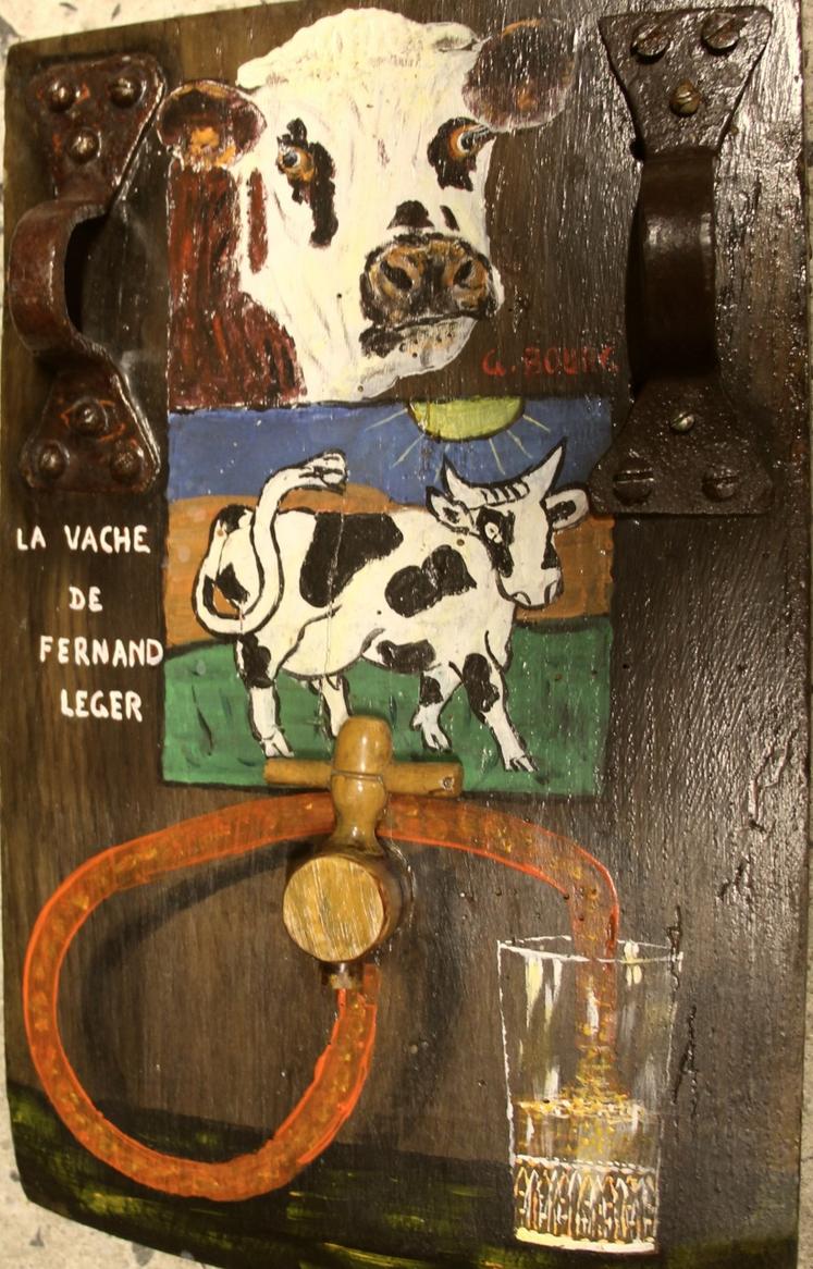 Il a, pendant un temps, peint sur des tonneaux en chêne.