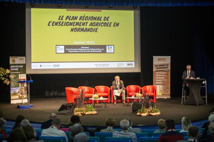 Sylvain Vedel, directeur de la Draaf Normandie, a annoncé les grandes lignes directrices du nouveau plan régional de l'enseignement agricole en Normandie. 