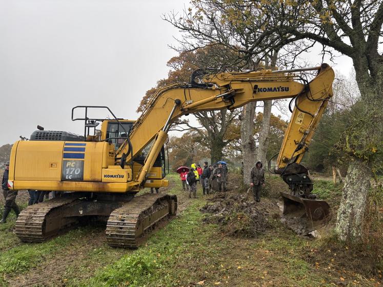 C'est Adrien Ecolivet, entrepreneur, qui a procédé aux travaux d'entretien le 18 novembre