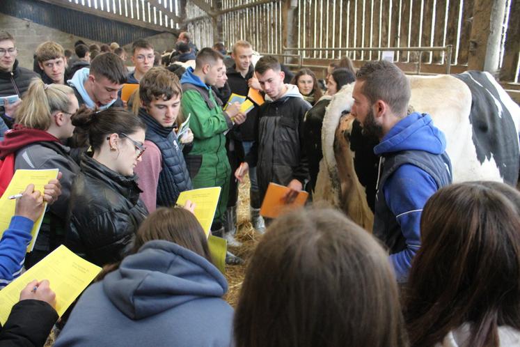 C'est au Gaec Chapdelaine et chez Valentin Lechat de Saint-Pair-sur-Mer que les jeunes ont été accueillis pour procéder au concours de pointage.