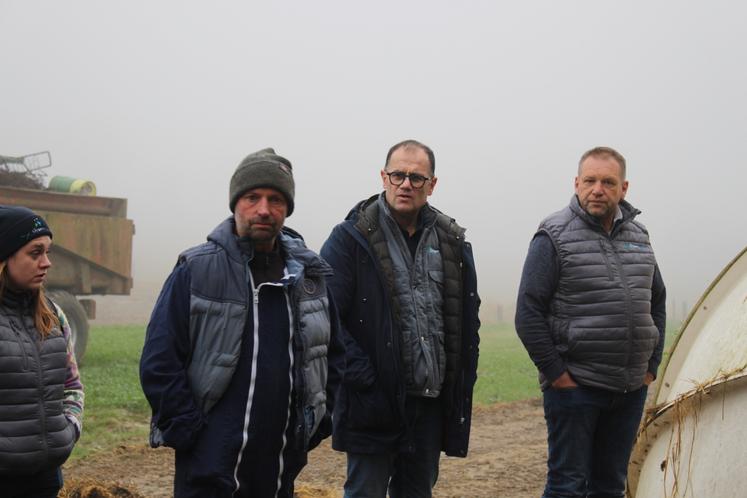 Pierrick Boittin, éleveur laitier à Perche-en-Nocé, a accueilli la journée organisée éleveurs laitiers.