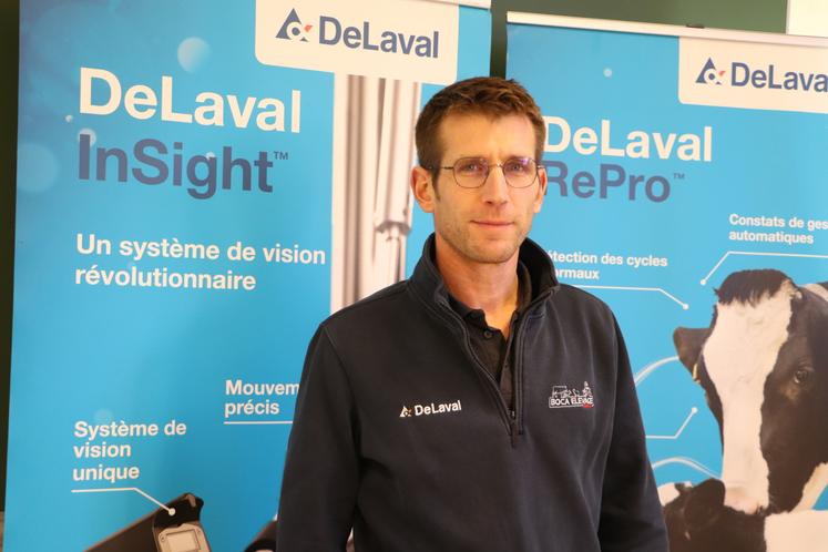 Vianney Leclercq est venu présenter les services Delaval pour le compte de Boca élevage services.