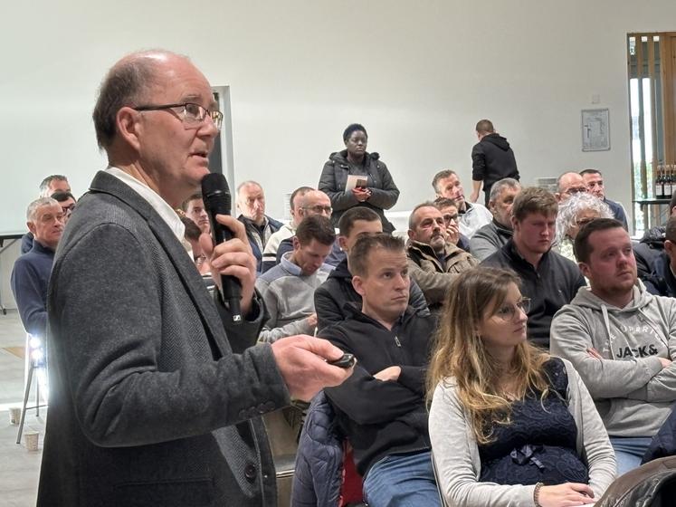 Christophe Perrot, de l'Institut de l'élevage, a dressé l'état des lieux de la production laitière.