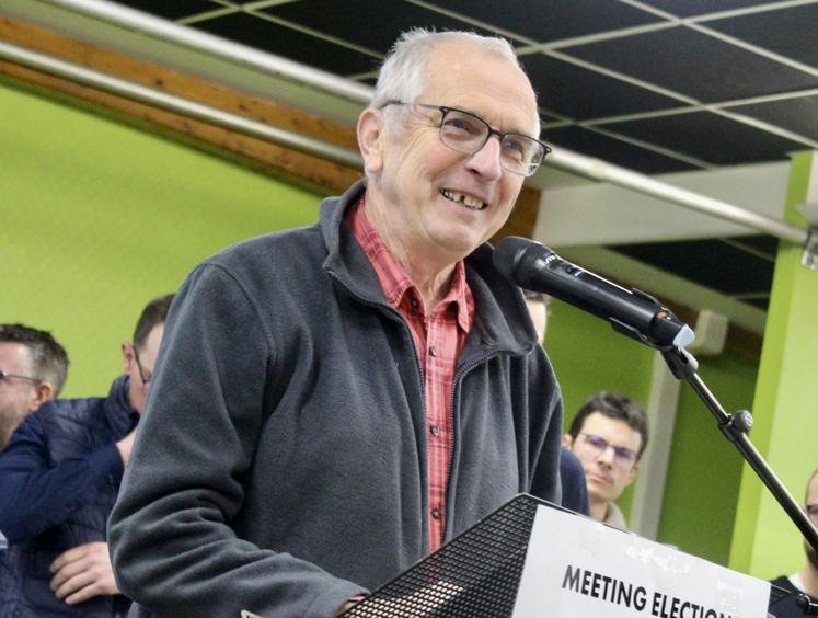 Jean-Luc Delaunay, candidat à la présidence du collège des anciens exploitants, lors des élections Chambre d'agriculture de l'Orne 2025.