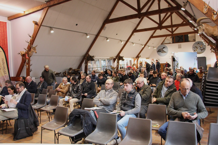 La réunion hivernale de l'AGPL a réuni une cinquantaine de personnes, jeudi 19 décembre, à la Fédération des chasseurs du Calvados.