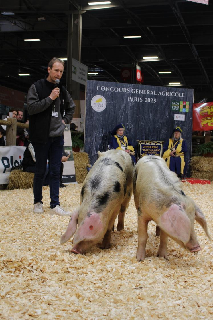 Jerry Georges, mécanicien et éleveur de porc de Bayeux.