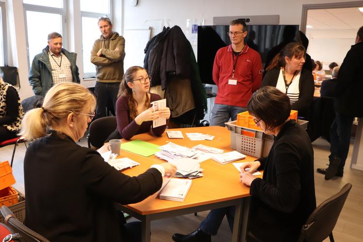 Le dépouillement des votes a eu lieu à Caen dès 10h30.