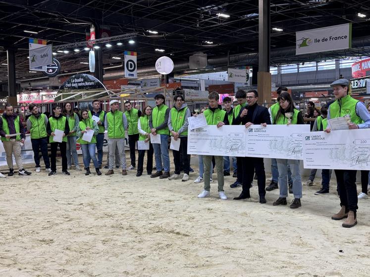 Le concours de pointage en ovin a été remporté par Lea Gélin du CFA Nature de La Roche-sur-Yon.