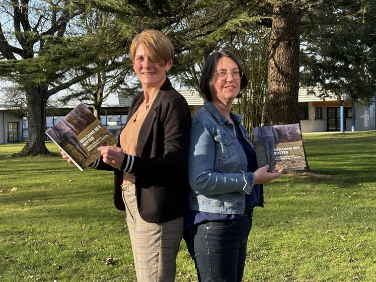 Côte à côte, Catherine Faivre-Pierret et Florence Goron défendent les agricultrices de la Manche et de la France.