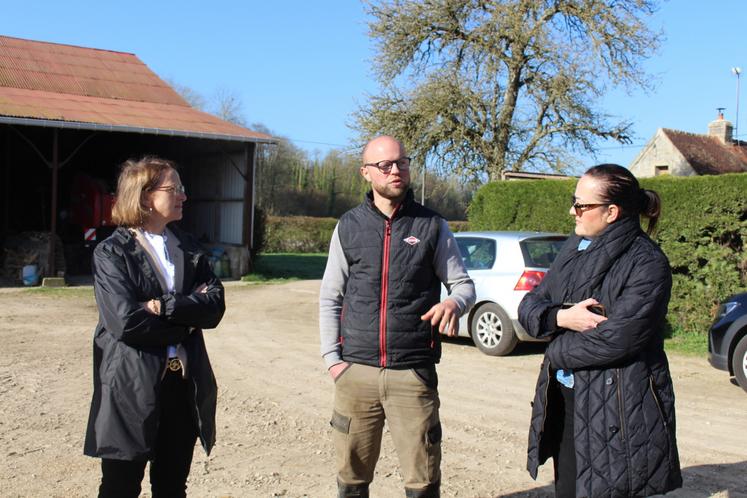 Clotilde Eudier, vice-présidente de la Région Normandie en charge de l'agriculture, de la pêche et de la forêt, et Brigitte Choquet, conseillère régionale de Normandie, ont fait le déplacement le 31 mars 2025.