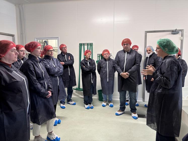 Après une présentation des formations, le groupe a débuté par la visite de l'Exil (École nationale de l'industrie laitière) à Saint-Lô.